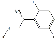 (S)-1-(2,5-DIFLUOROPHENYL)ETHANAMINE HYDROCHLORIDE 化学構造式