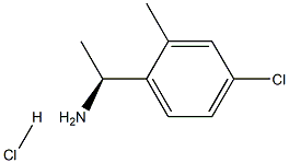 (1S)-1-(4-CHLORO-2-METHYLPHENYL)ETHYLAMINE HYDROCHLORIDE Structure