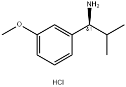 (1S)-1-(3-METHOXYPHENYL)-2-METHYLPROPAN-1-AMINE HYDROCHLORIDE,1391467-84-7,结构式