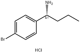 (1R)-1-(4-BROMOPHENYL)BUTYLAMINE HYDROCHLORIDE 化学構造式