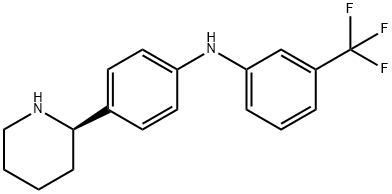 (S)-2-(2-(trifluoromethyl)phenyl)piperidine hydrochloride Structure