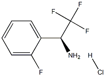 (S)-2,2,2-trifluoro-1-(2-fluorophenyl)ethan-1-amine hydrochloride Structure
