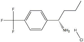 (1S)-1-[4-(TRIFLUOROMETHYL)PHENYL]BUTYLAMINE HYDROCHLORIDE,1391543-46-6,结构式