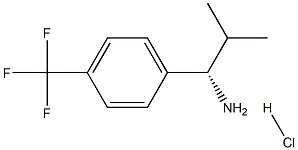 (1S)-2-METHYL-1-[4-(TRIFLUOROMETHYL)PHENYL]PROPYLAMINE HYDROCHLORIDE, 1391546-16-9, 结构式