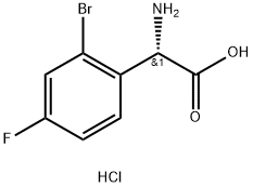 L-2-(O-BROMO-P-FLUOROPHENYL)GLYCINE HYDROCHLORIDE|1391551-89-5