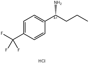 (1R)-1-[4-(TRIFLUOROMETHYL)PHENYL]BUTYLAMINE HYDROCHLORIDE,1391567-35-3,结构式