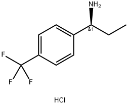 (1S)-1-[4-(TRIFLUOROMETHYL)PHENYL]PROPYLAMINE HYDROCHLORIDE Struktur