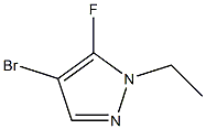4-溴-1-乙基-5-氟-1H-吡唑 结构式