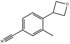 3-METHYL-4-(OXETAN-3-YL)BENZONITRILE 化学構造式