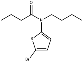 N-(5-bromothiophen-2-yl)-N-butylbutanamide, 1392491-61-0, 结构式