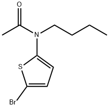 N-(5-bromothiophen-2-yl)-N-butylacetamide, 1392491-67-6, 结构式