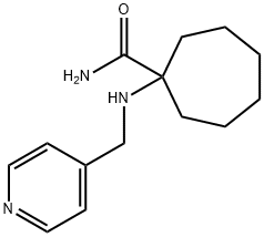 1-{[(pyridin-4-yl)methyl]amino}cycloheptane-1-carboxamide Structure