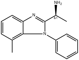 (S)-1-(7-METHYL-1-PHENYL-1H-BENZO[D]IMIDAZOL-2-YL)ETHANAMINE Structure