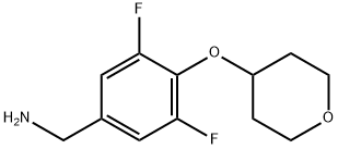 [3,5-Difluoro-4-(oxan-4-yloxy)phenyl]methanamine|1393330-71-6