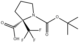 (S)-1-(TERT-BUTOXYCARBONYL)-2-(TRIFLUOROMETHYL)PYRROLIDINE-2-CARBOXYLIC ACID|