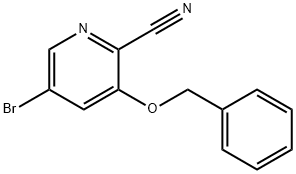 3-(苄氧基)-5-溴代吡啶腈 结构式