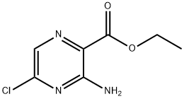 Ethyl 3-amino-5-chloropyrazine-2-carboxylate 化学構造式
