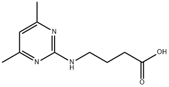 4-((4,6-dimethylpyrimidin-2-yl)amino)butanoic acid,139399-51-2,结构式