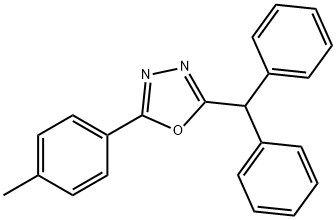 2-(diphenylmethyl)-5-(4-methylphenyl)-1,3,4-oxadiazole Structure