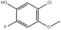 5-氯-2-氟-4-甲氧基苯酚 结构式