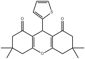 3,3,6,6-tetramethyl-9-(thiophen-2-yl)-3,4,5,6,7,9-hexahydro-1H-xanthene-1,8(2H)-dione|3,3,6,6-tetramethyl-9-(thiophen-2-yl)-3,4,5,6,7,9-hexahydro-1H-xanthene-1,8(2H)-dione