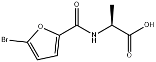 2-[(5-bromofuran-2-yl)formamido]propanoic acid Structure