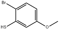 2-BROMO-5-METHOXYBENZENETHIOL 化学構造式