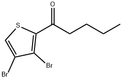 1-(3,4-Dibromo-thiophen-2-yl)-pentan-1-one,1399652-73-3,结构式