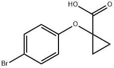 1-(4-溴苯氧基)环丙羧酸,1399656-07-5,结构式