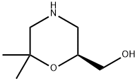 (S)-(6,6-二甲基吗啉-2-基)甲醇 结构式