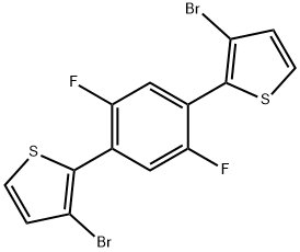 2,2'-(2,5-difluoro-1,4-phenylene)bis(3-bromothiophene) Structure