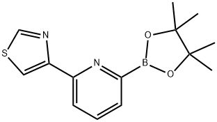 4-(6-(4,4,5,5-tetramethyl-1,3,2-dioxaborolan-2-yl)pyridin-2-yl)thiazole Structure