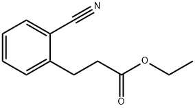 2-Cyanobenzenepropanoic Acid Ethyl Ester Struktur