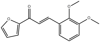 (2E)-3-(2,3-dimethoxyphenyl)-1-(furan-2-yl)prop-2-en-1-one 化学構造式