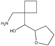 (1-Aminomethyl-cyclobutyl)-(tetrahydro-furan-2-yl)-methanol 化学構造式