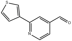 2-(thiophen-3-yl)isonicotinaldehyde Struktur