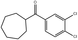 3,4-ジクロロフェニルシクロヘプチルケトン 化学構造式