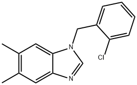 1-(2-chlorobenzyl)-5,6-dimethyl-1H-benzo[d]imidazole Structure