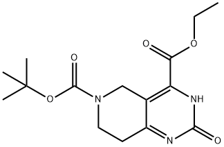 6-TERT-BUTYL 4-ETHYL 2-HYDROXY-7,8-DIHYDROPYRIDO[4,3-D]PYRIMIDINE-4,6(5H)-DICARBOXYLATE,1412452-82-4,结构式