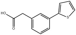 2-(3-(thiophen-2-yl)phenyl)acetic acid Structure