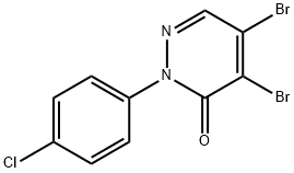 4,5-Dibromo-2-(4-chloro-phenyl)-2H-pyridazin-3-one Structure