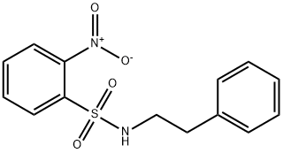 2-Nitro-N-(2-phenylethyl)benzenesulfonamide, 97%, 141381-81-9, 结构式