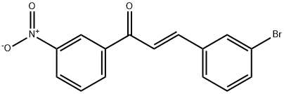 (2E)-3-(3-bromophenyl)-1-(3-nitrophenyl)prop-2-en-1-one Structure