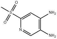 6-(甲基磺酰基)吡啶-3,4-二胺 结构式