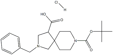 2-BENZYL-8-BOC-2,8-DIAZA-SPIRO[4.5]DECANE-4-CARBOXYLIC ACID HYDROCHLORIDE Structure