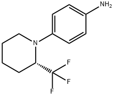 (S)-4-(2-TRIFLUOROMETHYL-PIPERIDIN-1-YL)-ANILINE Structure