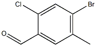 4-bromo-2-chloro-5-methylbenzaldehyde 化学構造式