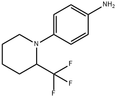 4-(2-TRIFLUOROMETHYL-PIPERIDIN-1-YL)-ANILINE 化学構造式