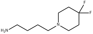 4-(4,4-Difluoropiperidin-1-yl)-butylamine 结构式