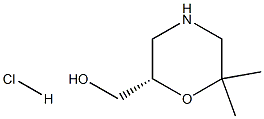 (S)-(6,6-DIMETHYLMORPHOLIN-2-YL)METHANOL HCL Structure